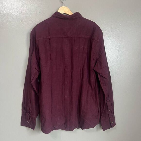 Roebuck & Co burgundy workwear flannel shirt XXL gorpcore camping hiking - Picture 5 of 5